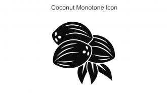 Coconut Monotone Icon In Powerpoint Pptx Png And Editable Eps Format