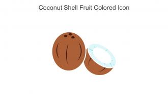 Coconut Shell Fruit Colored Icon In Powerpoint Pptx Png And Editable Eps Format