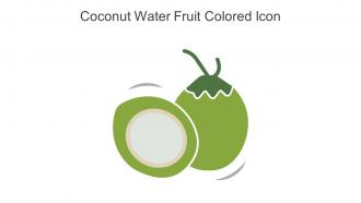 Coconut Water Fruit Colored Icon In Powerpoint Pptx Png And Editable Eps Format