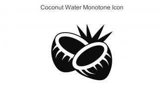 Coconut Water Monotone Icon In Powerpoint Pptx Png And Editable Eps Format