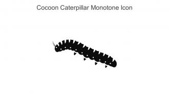 Cocoon Caterpillar Monotone Icon In Powerpoint Pptx Png And Editable Eps Format