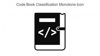 Code Book Classification Monotone Icon In Powerpoint Pptx Png And Editable Eps Format