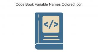 Code Book Variable Names Colored Icon In Powerpoint Pptx Png And Editable Eps Format