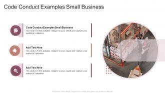 Code Conduct Examples Small Business In Powerpoint And Google Slides Cpb