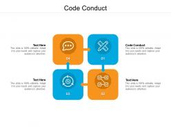 Code conduct ppt powerpoint presentation file design inspiration cpb
