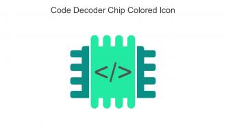 Code Decoder Chip Colored Icon In Powerpoint Pptx Png And Editable Eps Format