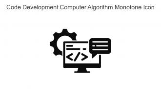 Code Development Computer Algorithm Monotone Icon In Powerpoint Pptx Png And Editable Eps Format
