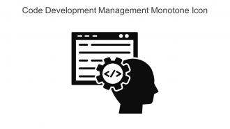Code Development Management Monotone Icon In Powerpoint Pptx Png And Editable Eps Format
