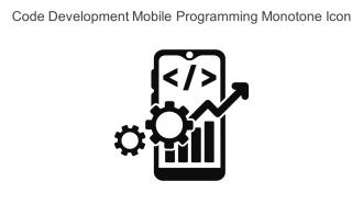 Code Development Mobile Programming Monotone Icon In Powerpoint Pptx Png And Editable Eps Format