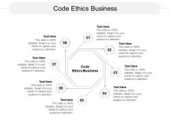 Code ethics business ppt powerpoint presentation summary files cpb