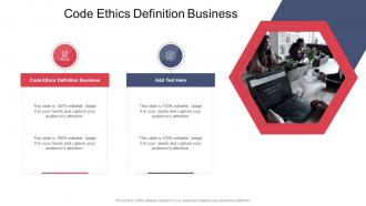Code Ethics Definition Business In Powerpoint And Google Slides Cpb