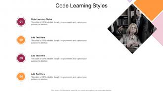 Code Learning Styles In Powerpoint And Google Slides Cpb