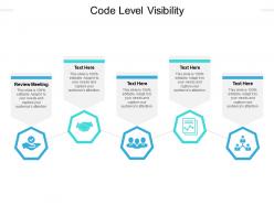 Code level visibility ppt powerpoint presentation portfolio backgrounds cpb