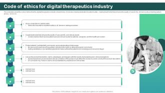 Code Of Ethics For Digital Therapeutics Industry Digital Therapeutics Regulatory