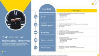 Code Of Ethics For Professional Employees