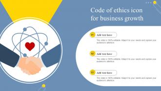 Code Of Ethics Icon For Business Growth