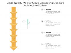 Code Quality Monitor Cloud Computing Standard Architecture Patterns Ppt Powerpoint Slide