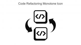 Code Refactoring Monotone Icon In Powerpoint Pptx Png And Editable Eps Format