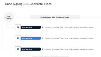 Code Signing SSL Certificate Types In Powerpoint And Google Slides Cpb