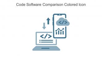 Code Software Comparison Colored Icon In Powerpoint Pptx Png And Editable Eps Format