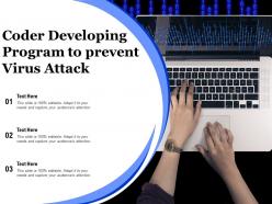 Coder Developing Program To Prevent Virus Attack