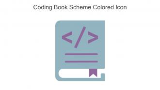 Coding Book Scheme Colored Icon In Powerpoint Pptx Png And Editable Eps Format