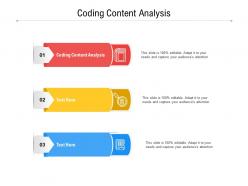 Coding content analysis ppt powerpoint presentation infographic template clipart images cpb