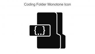 Coding Folder Monotone Icon In Powerpoint Pptx Png And Editable Eps Format
