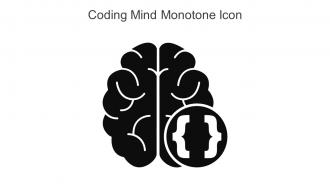 Coding Mind Monotone Icon In Powerpoint Pptx Png And Editable Eps Format