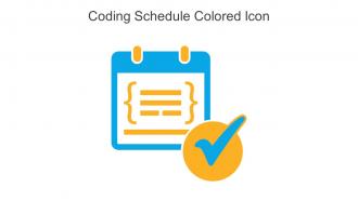 Coding Schedule Colored Icon In Powerpoint Pptx Png And Editable Eps Format