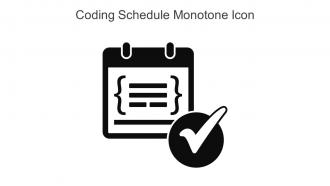 Coding Schedule Monotone Icon In Powerpoint Pptx Png And Editable Eps Format