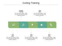 Coding training ppt powerpoint presentation visual aids background images cpb