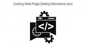 Coding Web Page Setting Monotone Icon In Powerpoint Pptx Png And Editable Eps Format