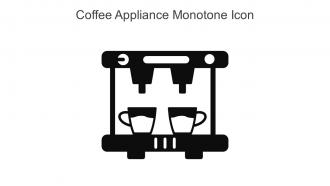 Coffee Appliance Monotone Icon In Powerpoint Pptx Png And Editable Eps Format
