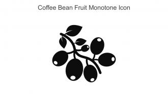 Coffee Bean Fruit Monotone Icon In Powerpoint Pptx Png And Editable Eps Format