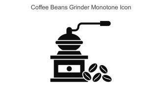 Coffee Beans Grinder Monotone Icon In Powerpoint Pptx Png And Editable Eps Format
