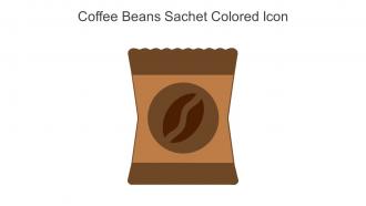 Coffee Beans Sachet Colored Icon In Powerpoint Pptx Png And Editable Eps Format