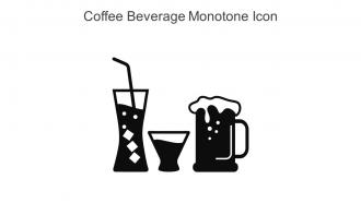 Coffee Beverage Monotone Icon In Powerpoint Pptx Png And Editable Eps Format