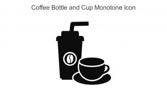 Coffee Bottle And Cup Monotone Icon In Powerpoint Pptx Png And Editable Eps Format