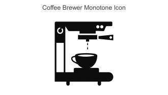 Coffee Brewer Monotone Icon In Powerpoint Pptx Png And Editable Eps Format