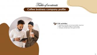 Coffee Business Company Profile Powerpoint Presentation Slides CP CD V Ideas Aesthatic