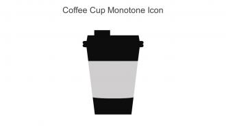 Coffee Cup Monotone Icon In Powerpoint Pptx Png And Editable Eps Format