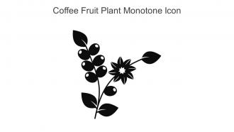 Coffee Fruit Plant Monotone Icon In Powerpoint Pptx Png And Editable Eps Format
