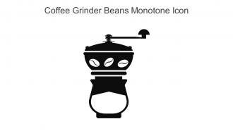 Coffee Grinder Beans Monotone Icon In Powerpoint Pptx Png And Editable Eps Format