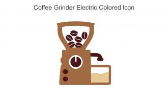 Coffee Grinder Electric Colored Icon In Powerpoint Pptx Png And Editable Eps Format