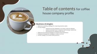 Coffee House Company Profile Powerpoint Presentation Slides CP CD V Interactive Researched