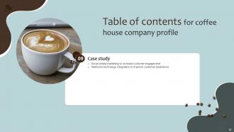 Coffee House Company Profile Powerpoint Presentation Slides CP CD V Idea Designed