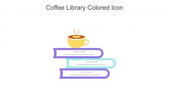 Coffee Library Colored Icon In Powerpoint Pptx Png And Editable Eps Format