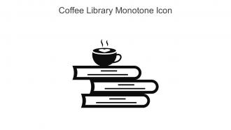 Coffee Library Monotone Icon In Powerpoint Pptx Png And Editable Eps Format