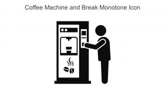 Coffee Machine And Break Monotone Icon In Powerpoint Pptx Png And Editable Eps Format